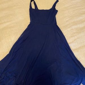 Reformation Navy Rou dress